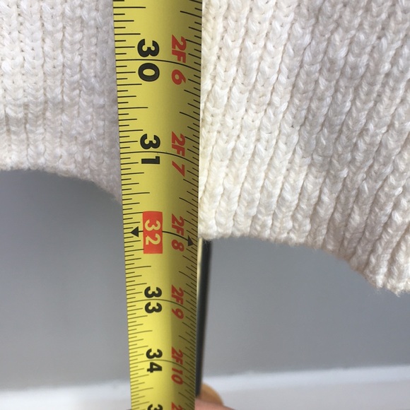 Free People oversize cream colored sweater tunic - Picture 5 of 7